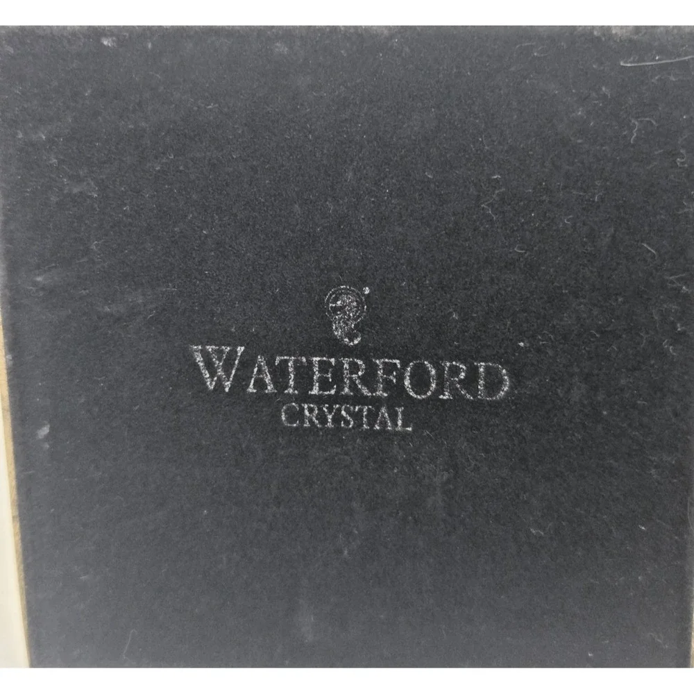 Waterford Crystal & Brass Cambridge Candle Holders Set Of Two 11-Inch